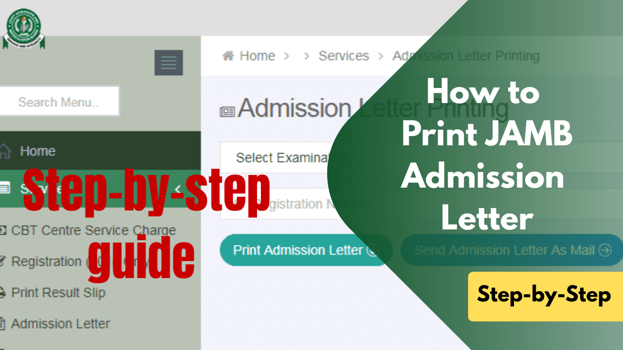 How to Print JAMB Admission Letter Online