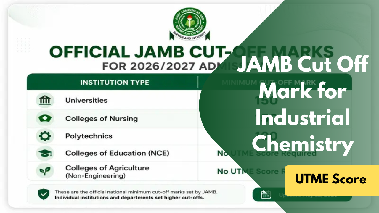 JAMB Cut-Off Mark for Industrial Chemistry