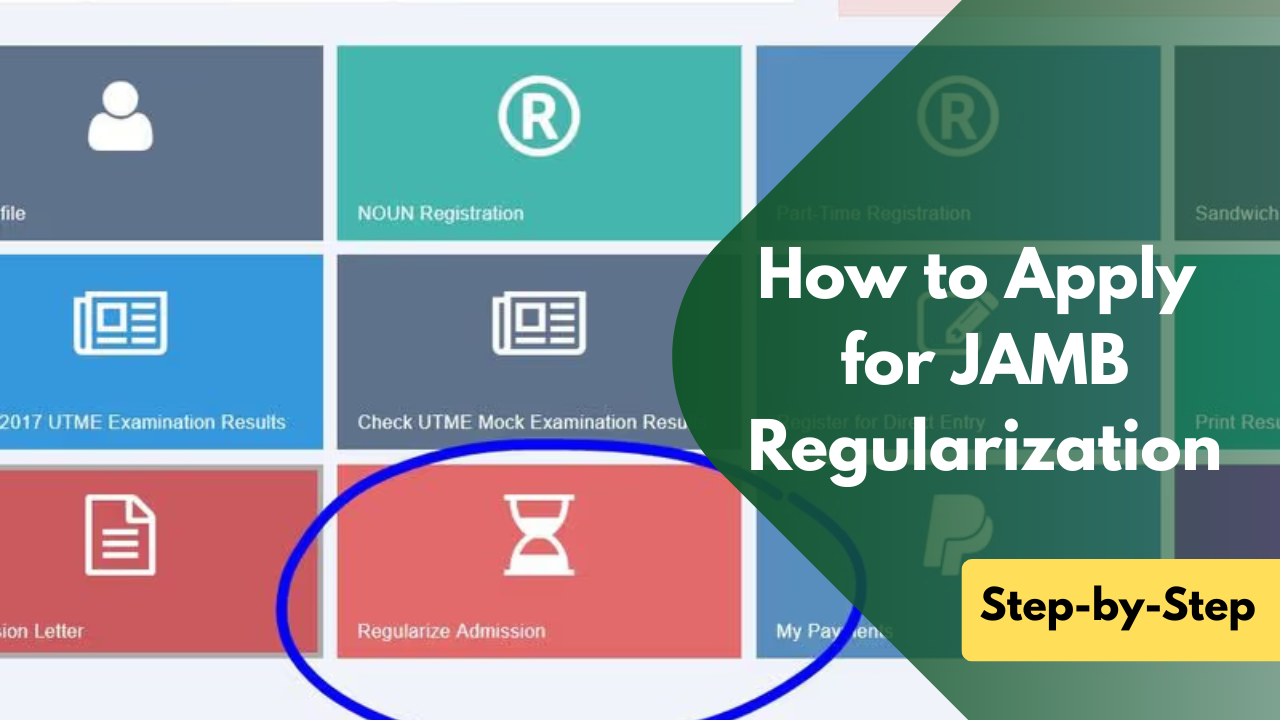 JAMB Regularization 2026: Step-by-Step Procedure